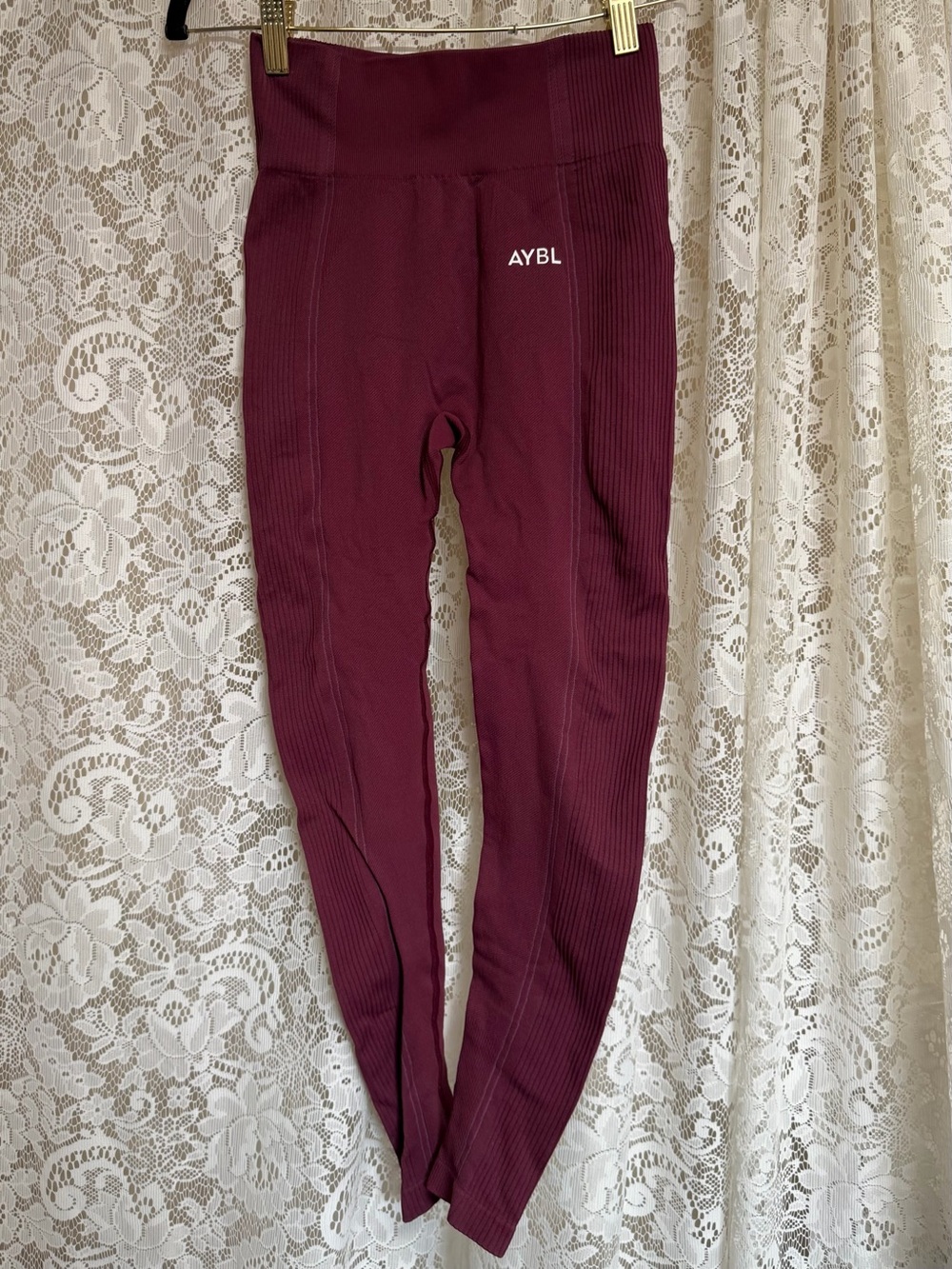 AYBL Empower Seamless Red Wine Leggings
